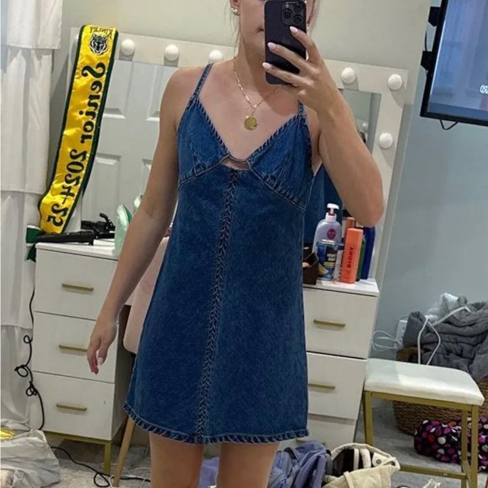 Princess Polly Blue Sleeveless Sundress
